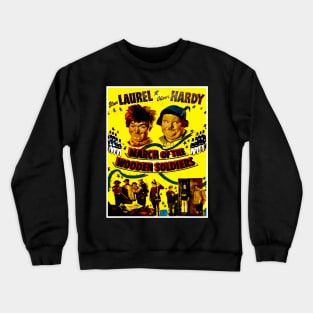 March of the wooden Soldiers Vintage Laurel and Hardy Movie Poster Crewneck Sweatshirt